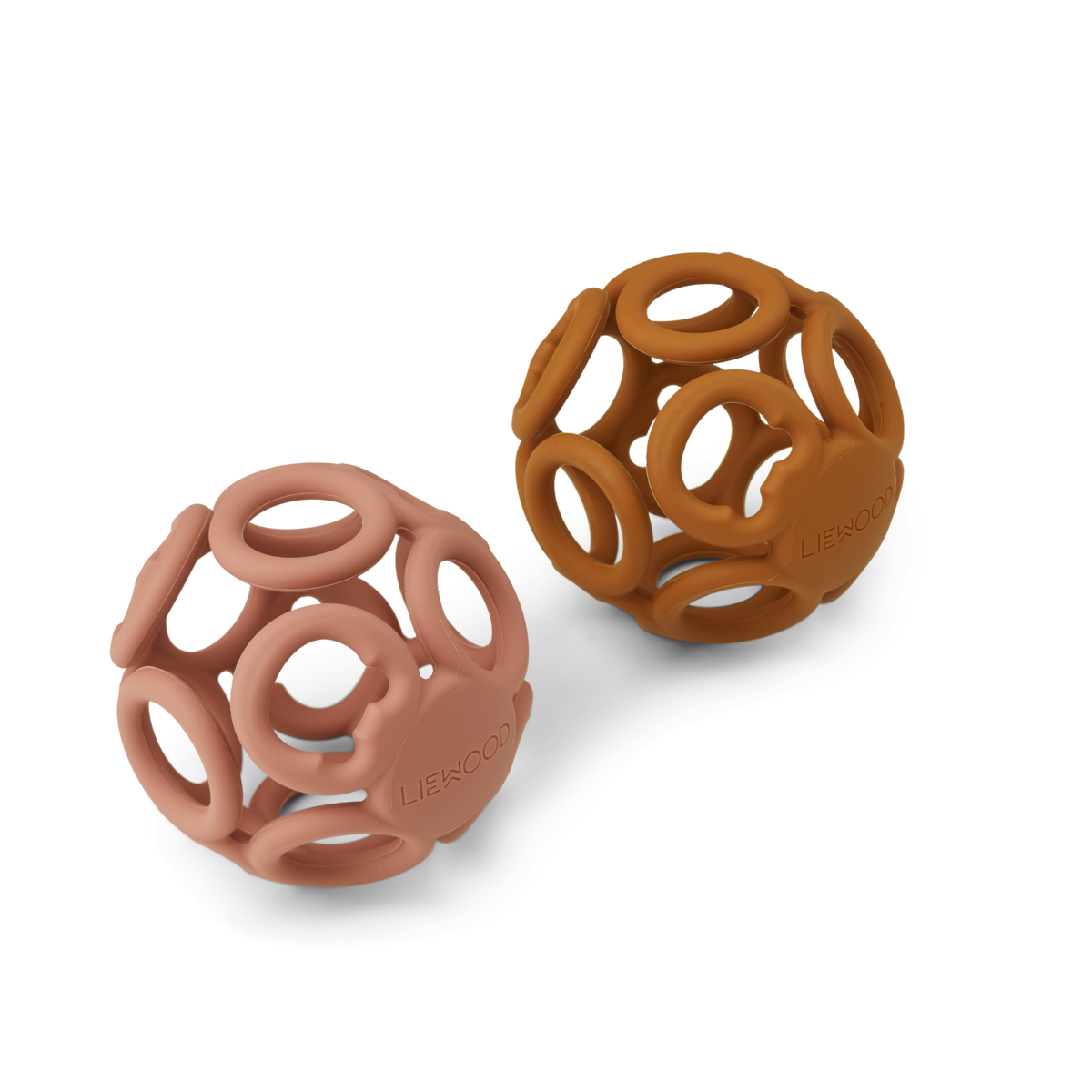 Liewood - Jasmin - Palla Dentizione in silicone per neonati - Senape Rosa
