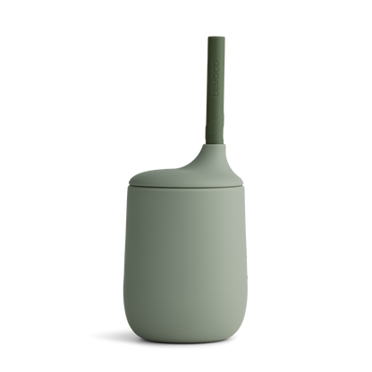 Liewood - Ellis - Sippy Cup - Bicchiere in Silicone con Cannuccia - Verde