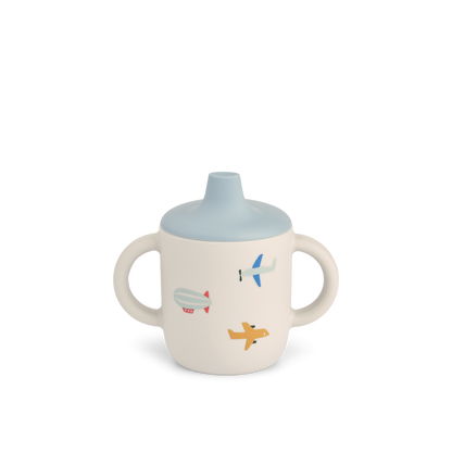 Liewood - Neil - Sippy Cup - Bicchiere in Silicone con Beccuccio - Aviatori
