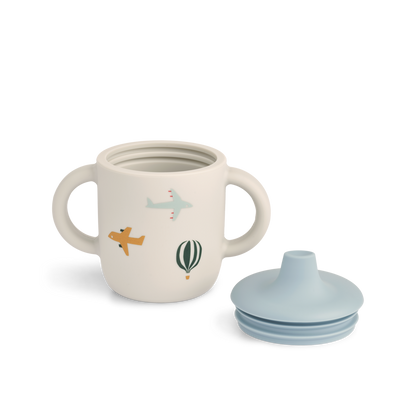 Liewood - Neil - Sippy Cup - Bicchiere in Silicone con Beccuccio - Aviatori