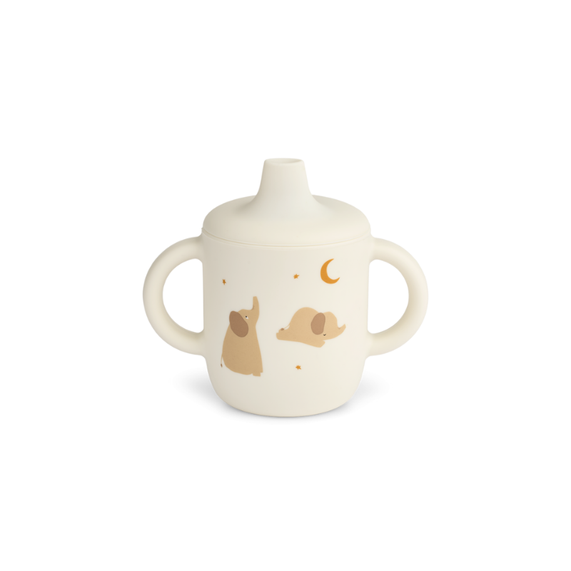 Liewood Neil Sippy Cup Elefantini | Bicchiere Silicone Beccuccio Bimbi