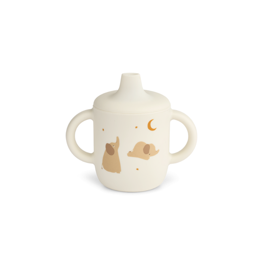 Liewood Neil Sippy Cup Elefantini | Bicchiere Silicone Beccuccio Bimbi