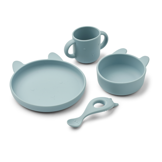 Liewood - Vivi - Set Pappa 4 Pezzi - Coniglio blu