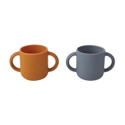 Liewood - Gene - 2-pack Tazza in Silicone - Coniglio blu