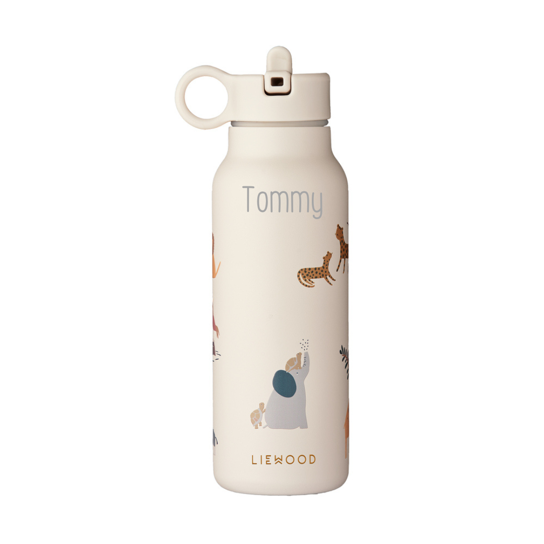Liewood - Falk - Borraccia termica in acciaio 350ml - Animali Safari