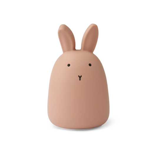 Liewood - Winston - Lampada piccola portatile morbida in silicone - Coniglietto rosa