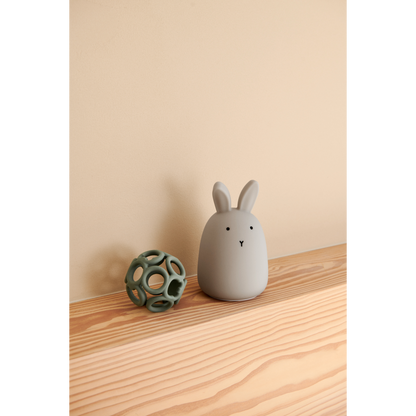 Liewood - Winston - Lampada piccola portatile morbida in silicone - Coniglietto grigio