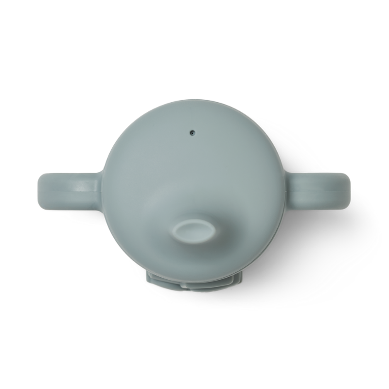 Liewood Amelio Sippy Cup Trattore Blu | Bicchiere Silicone Beccuccio Bimbi