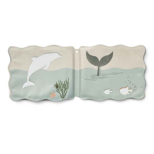 Liewood - Waylon - Libro magico per il bagnetto - Animali del Mare