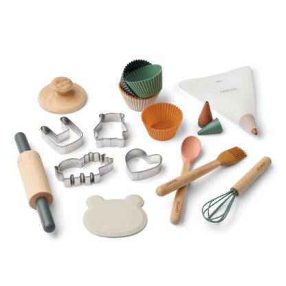 Liewood - Gaspard - Set pasticcere con scatola in latta - Sabbia