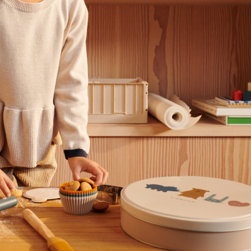 Liewood - Gaspard - Set pasticcere con scatola in latta - Sabbia