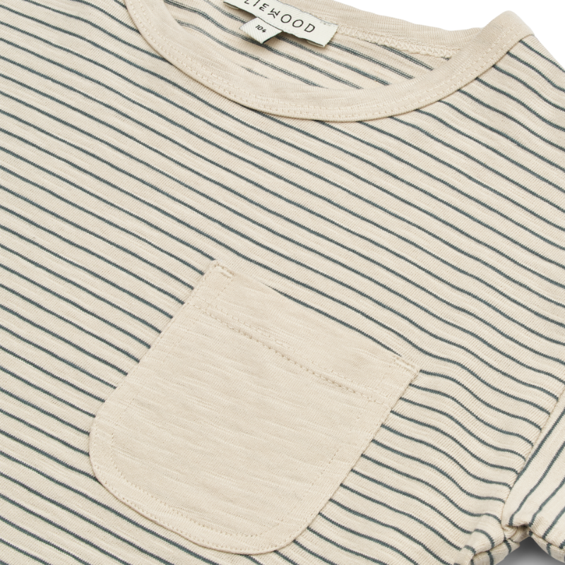 Liewood - Dodoma - maglietta T-shirt a maniche corte - Righe Blu e Crema