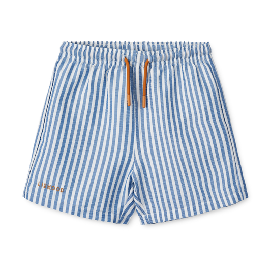 Liewood - Duke - Costume Shorts Crispy - Righe Blu e Crema
