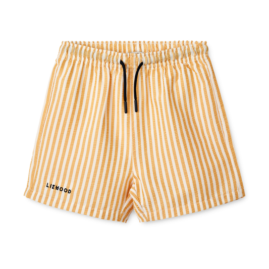 Liewood - Duke - Costume Shorts Crispy - Righe Giallo e Crema
