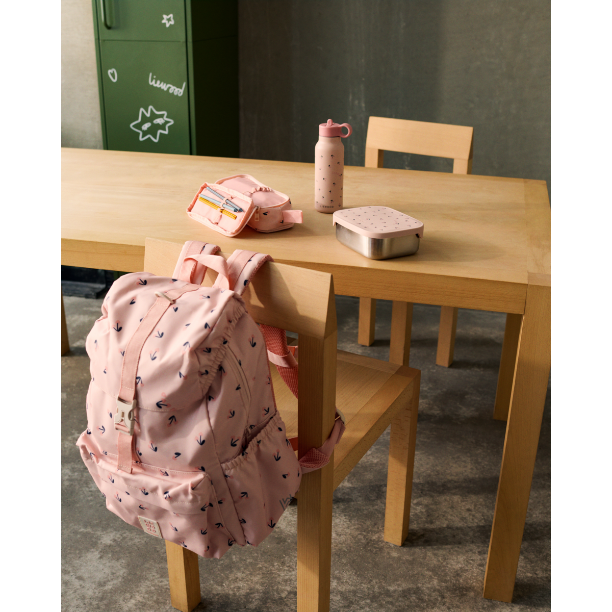 Liewood - Falk - Borraccia Termica Cherry heart/Rosey 350ml | Bambini