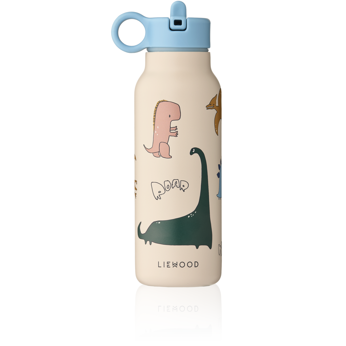 Liewood - Falk - Borraccia termica in acciaio 350ml - Dino Roar Sabbia