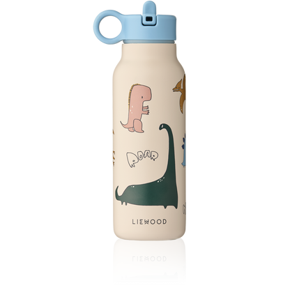 Liewood - Falk - Borraccia termica in acciaio 350ml - Dino Roar Sabbia