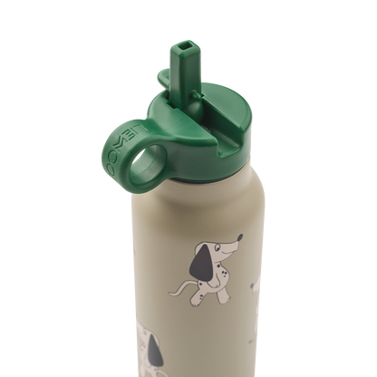 Liewood - Falk - Borraccia termica in acciaio 350ml - Dakota Dog Nebbia