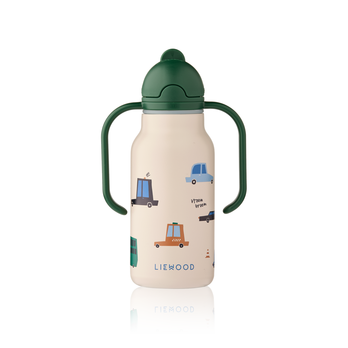Liewood - Kimmie - Borraccia termica in acciaio con i manici 250ml - Macchinine