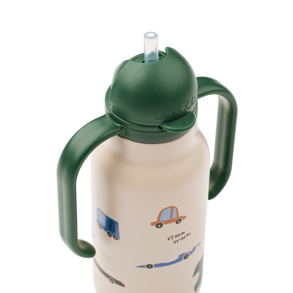 Liewood - Kimmie - Borraccia termica in acciaio con i manici 250ml - Macchinine