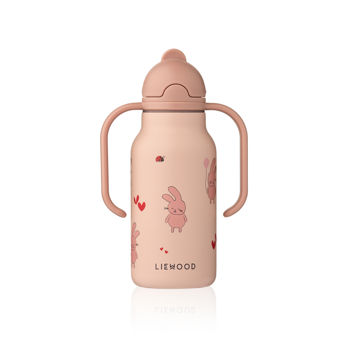 Liewood - Kimmie - Borraccia termica in acciaio con i manici 250ml - Wild Child Rosa