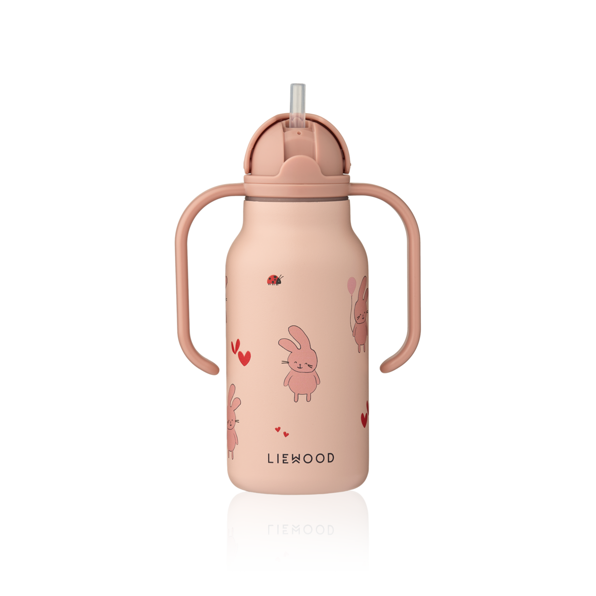 Liewood - Kimmie - Borraccia termica in acciaio con i manici 250ml - Wild Child Rosa