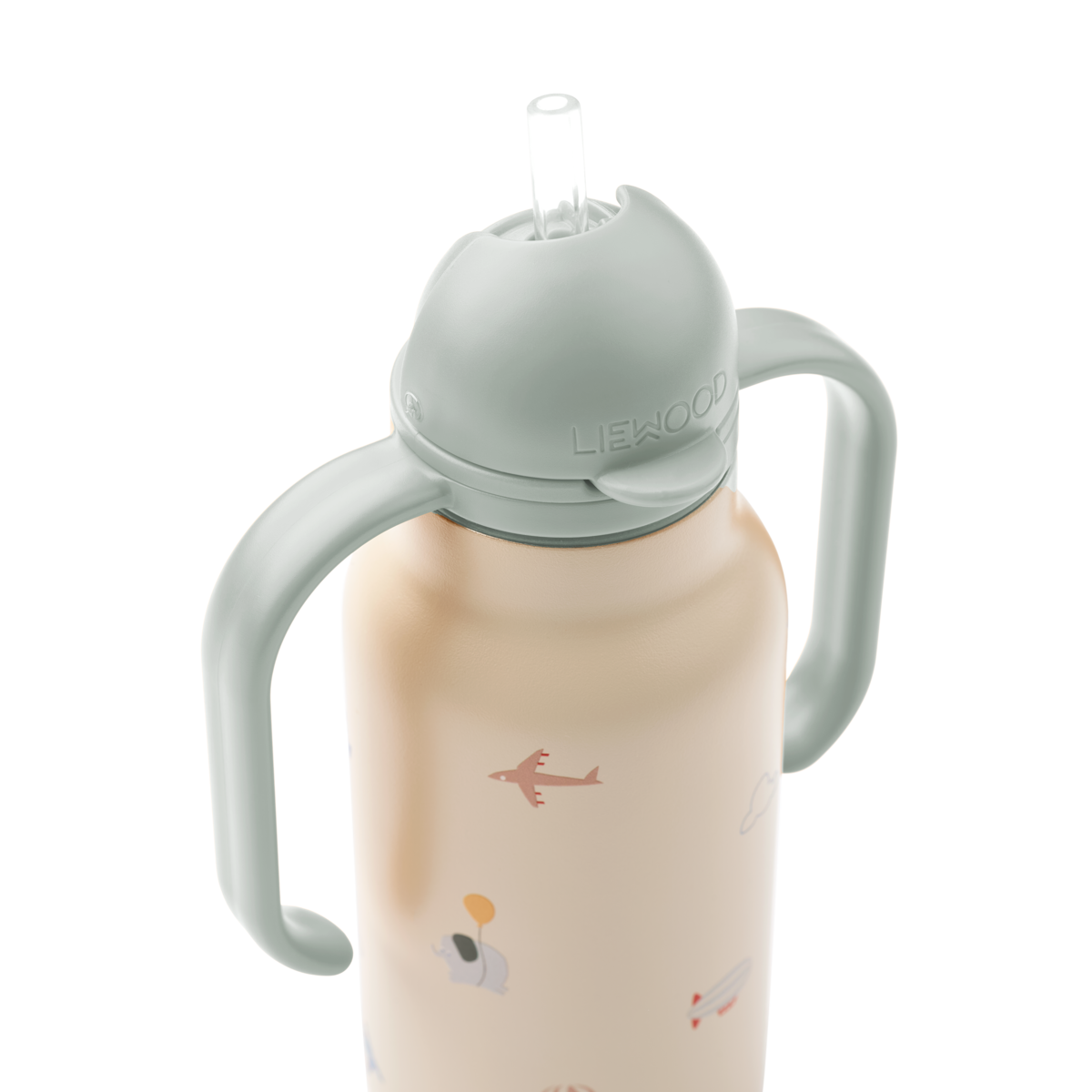 Liewood - Kimmie - Borraccia termica in acciaio con i manici 250ml - Flying Sabbia
