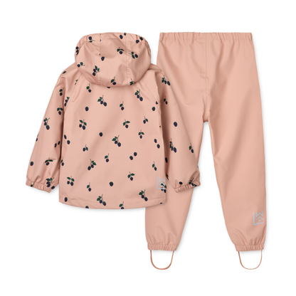 Liewood - Pedia - Completo Giacca e Pantaloni antipioggia - Bambini over 4Y - Berry Rosa