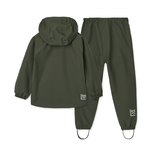 Liewood - Pedia - Completo Giacca e Pantaloni antipioggia - Bambini over 4Y - Verde