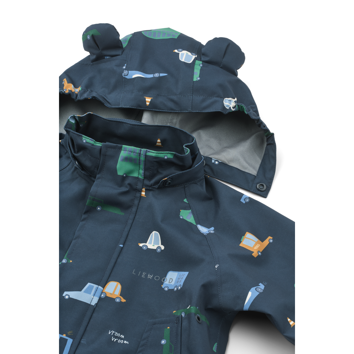 Liewood - Manu - Completo Giacca e Pantaloni antipioggia - Bambini under 4Y - Macchinine