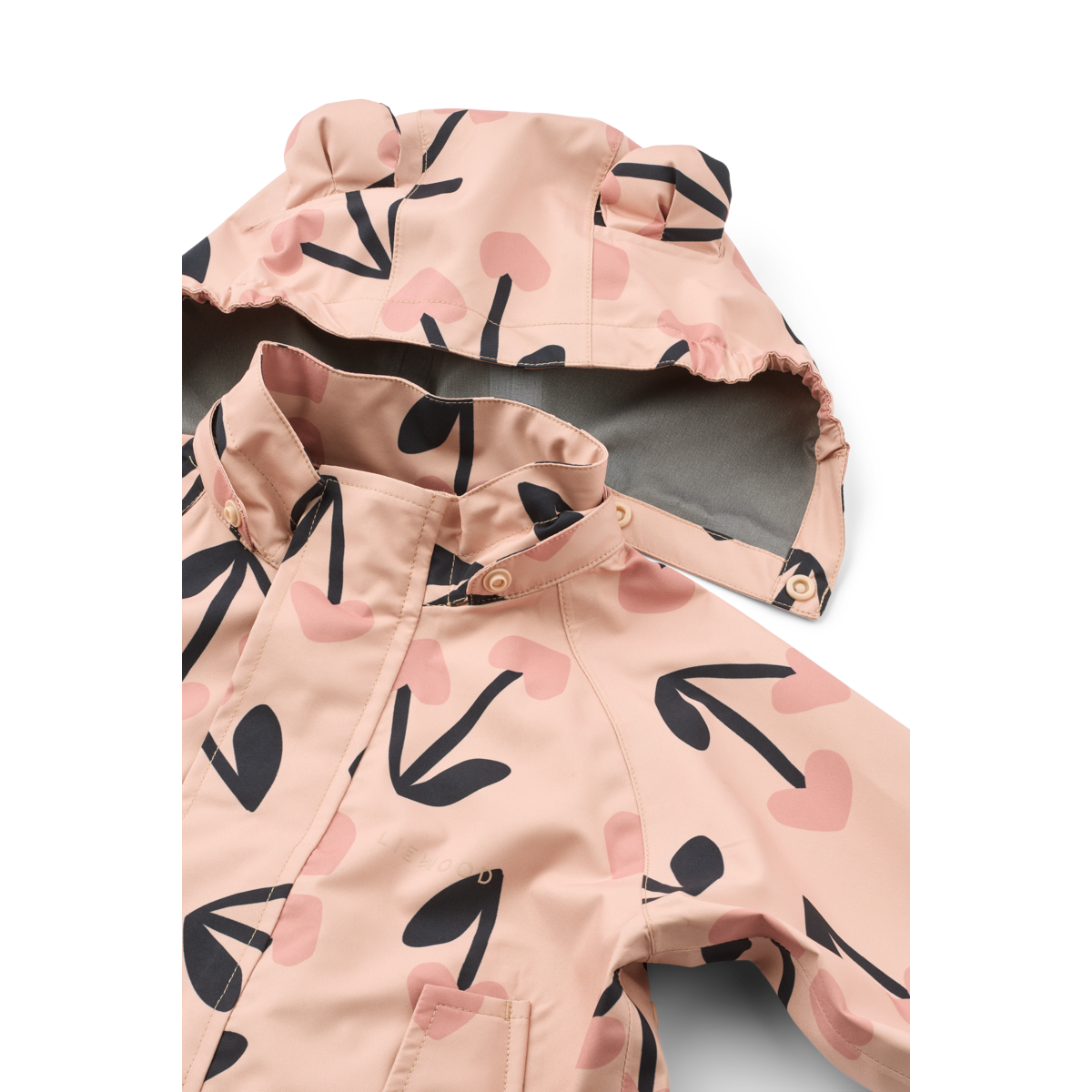 Liewood - Manu - Completo Giacca e Pantaloni antipioggia - Bambini under 4Y - Cherry heart/Rosey