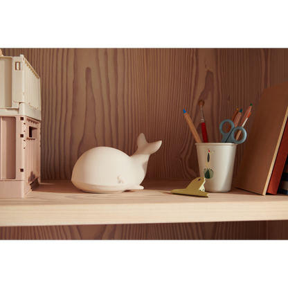 Liewood - Winston - Lampada piccola portatile in silicone - Balena