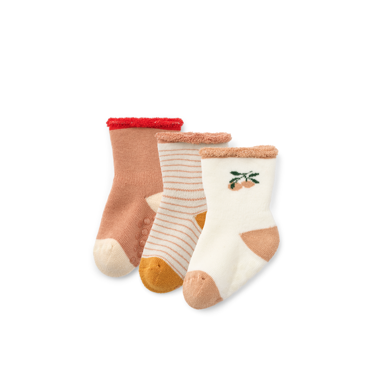 Liewood - Eloy - 3-pack calzine antiscivolo - Pesche