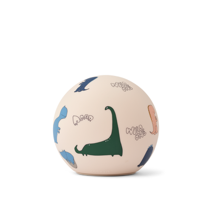 Liewood - Yuki - Lampada notturna a sfera - Dino Roar Sabbia