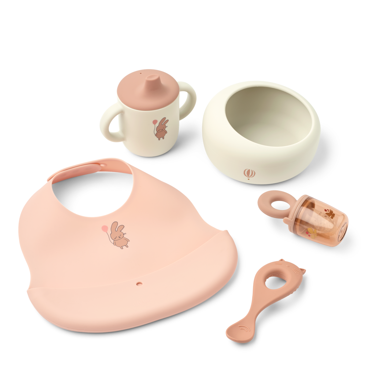 Liewood - Mileah - Prime pappe Set 5 Pezzi - Wild Child Rosa