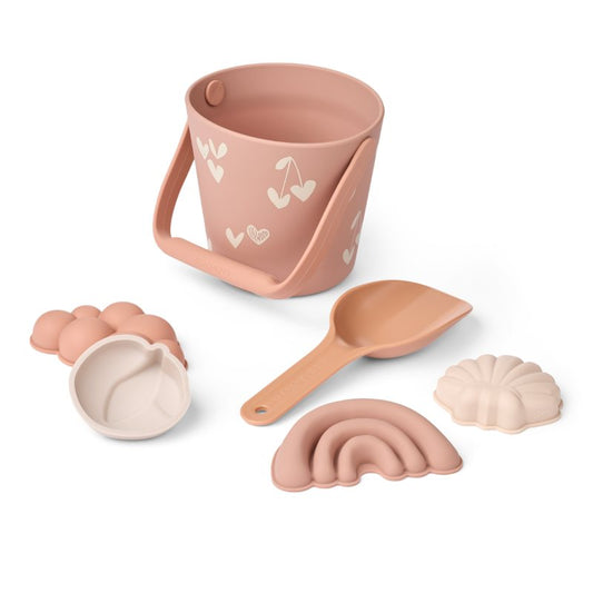 Liewood - Gilma - Set Spiaggia - Paletta secchiello e formine - Cuori