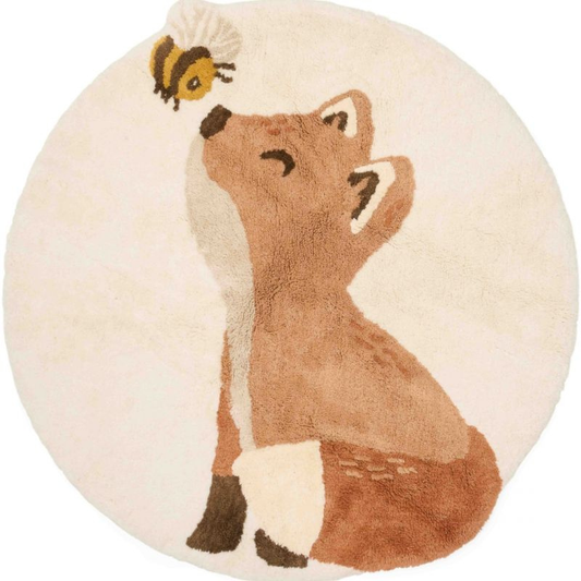 Little Dutch - Rug Fox - Tappeto in cotone 110 x 110 Volpe