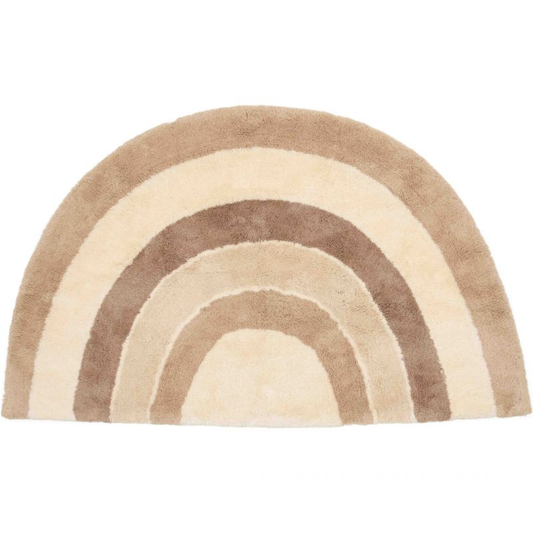 Little Dutch - Rug Rainbow - Tappeto in cotone 80x130 Arcobaleno - Naturals