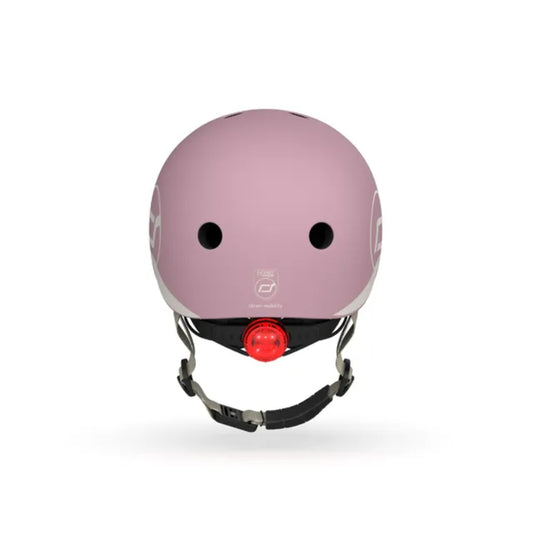 Scoot and Ride - Casco - tg. XXS-S - luce posteriore e chiusura magnetica - Wildberry
