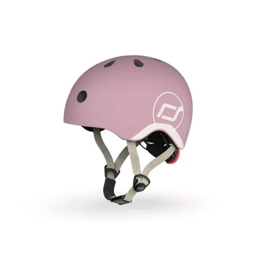 Scoot and Ride - Casco - tg. XXS-S - luce posteriore e chiusura magnetica - Wildberry