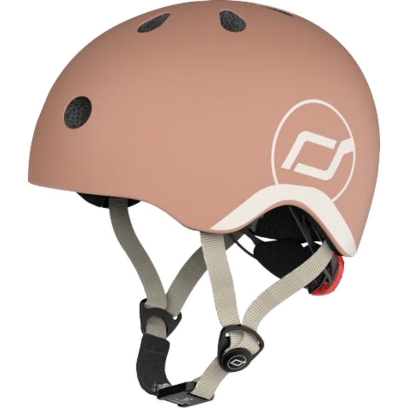 Scoot and Ride - Casco - tg. XXS-S - luce posteriore e chiusura magnetica - Mocha