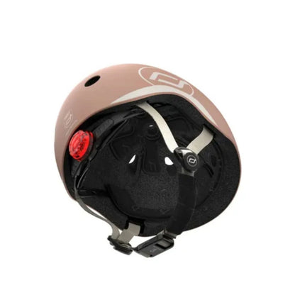 Scoot and Ride - Casco - tg. XXS-S - luce posteriore e chiusura magnetica - Mocha