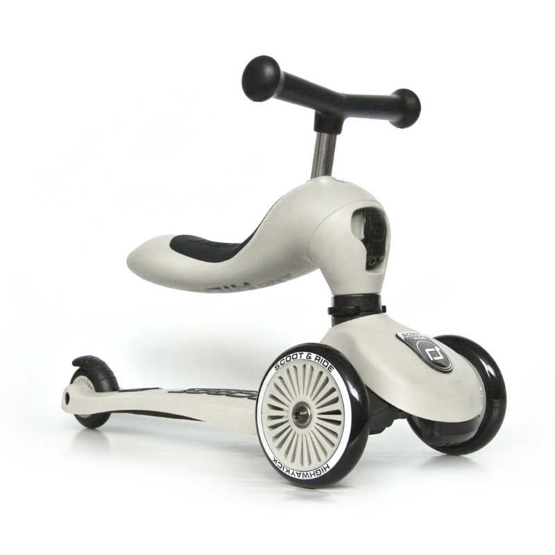 Scoot and Ride - Monopattino e Triciclo - Highwaykick 1 - Trasformabile 2 in 1 - cenere Ash