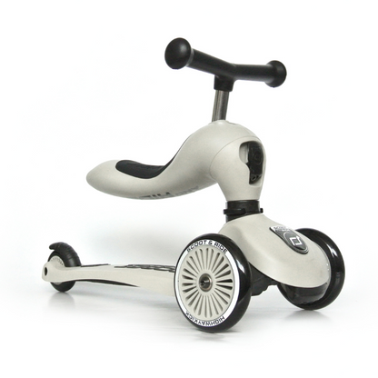 Scoot and Ride - Monopattino e Triciclo - Highwaykick 1 - Trasformabile 2 in 1 - cenere Ash