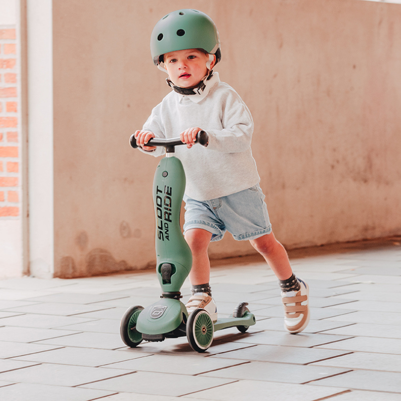 Scoot and Ride - Monopattino e Triciclo - Highwaykick 1 - Trasformabile 2 in 1 - foresta forest