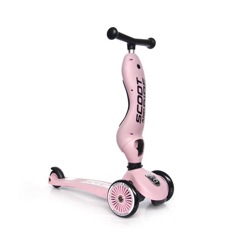 Scoot and Ride - Monopattino e Triciclo - Highwaykick 1 - Trasformabile 2 in 1 - rosa rose