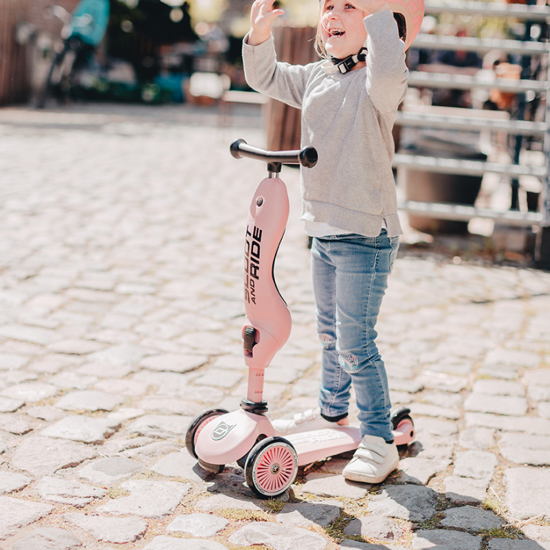 Scoot and Ride - Monopattino e Triciclo - Highwaykick 1 - Trasformabile 2 in 1 - rosa rose