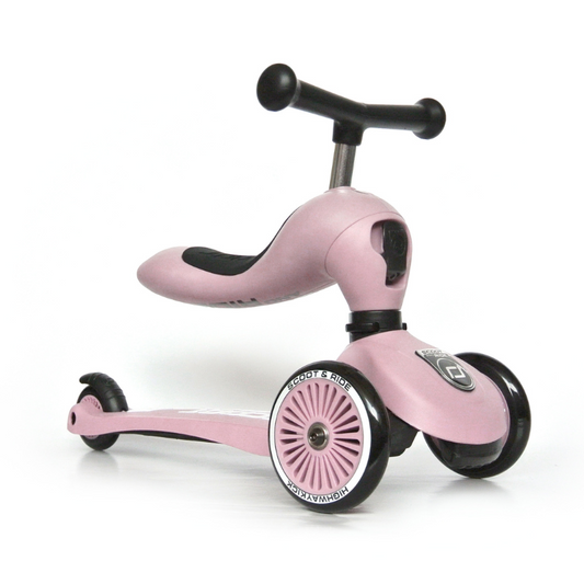 Scoot and Ride - Monopattino e Triciclo - Highwaykick 1 - Trasformabile 2 in 1 - rosa rose