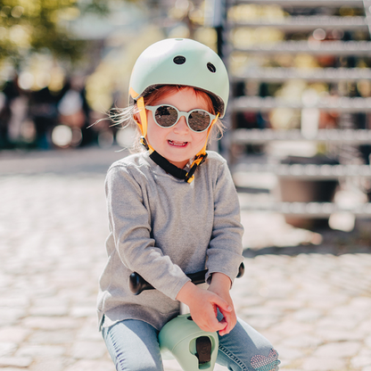 Scoot and Ride - Casco - tg. XXS-S - luce posteriore e chiusura magnetica - acciaio Steel