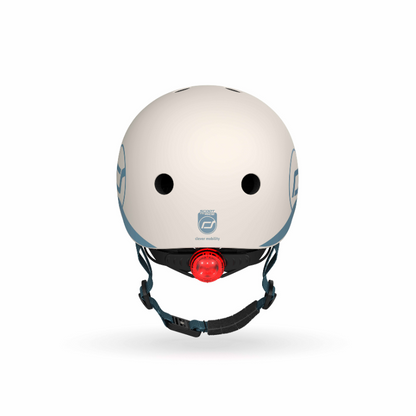 Scoot and Ride - Casco - tg. XXS-S - luce posteriore e chiusura magnetica - cenere Ash